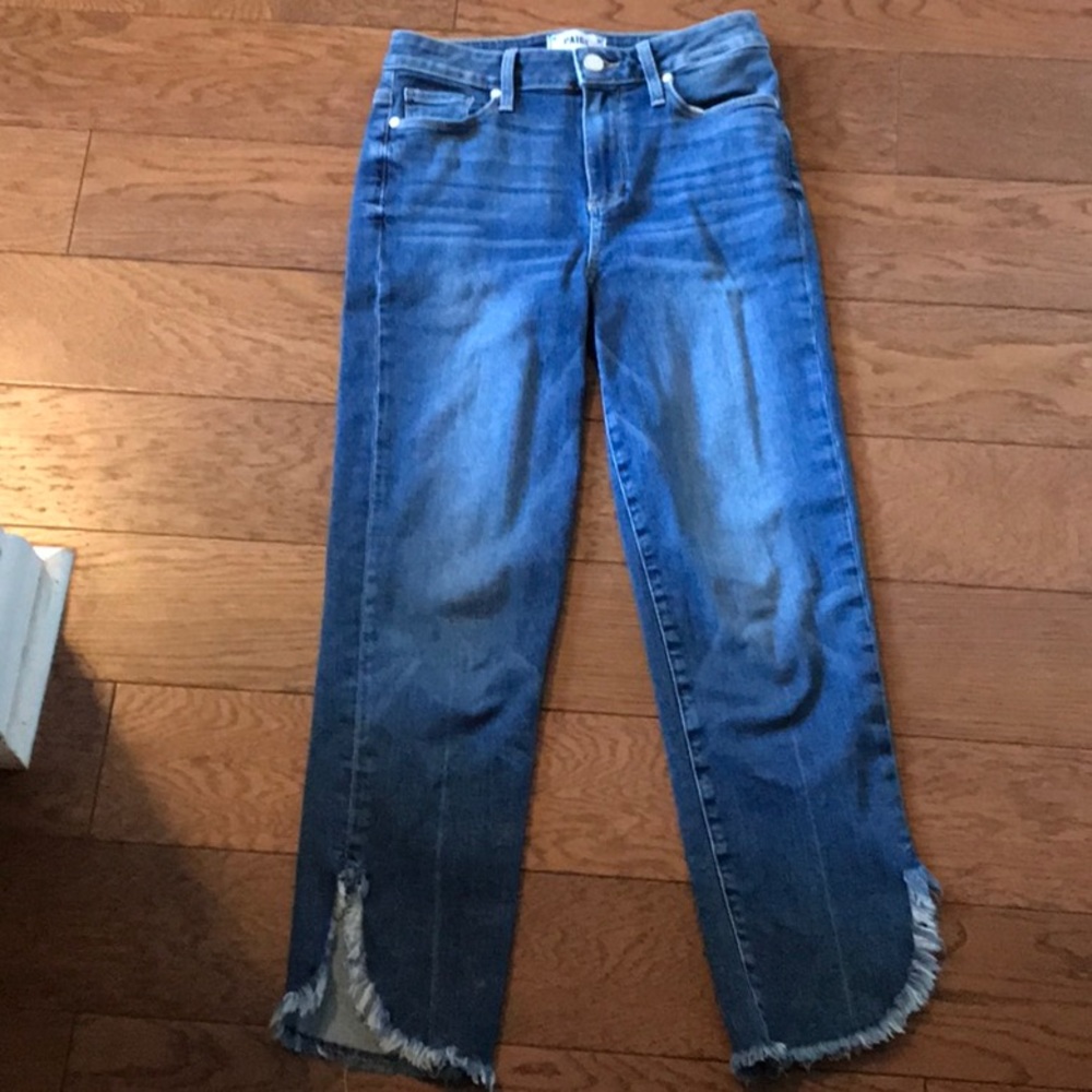 PAIGE denim jeans with fringe detail